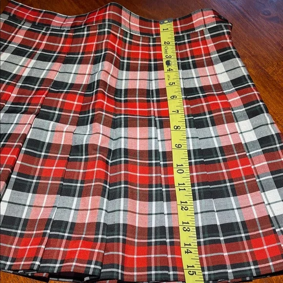 AMERICAN APPAREL XS Red and Black Skirt - Picture 4 of 5
